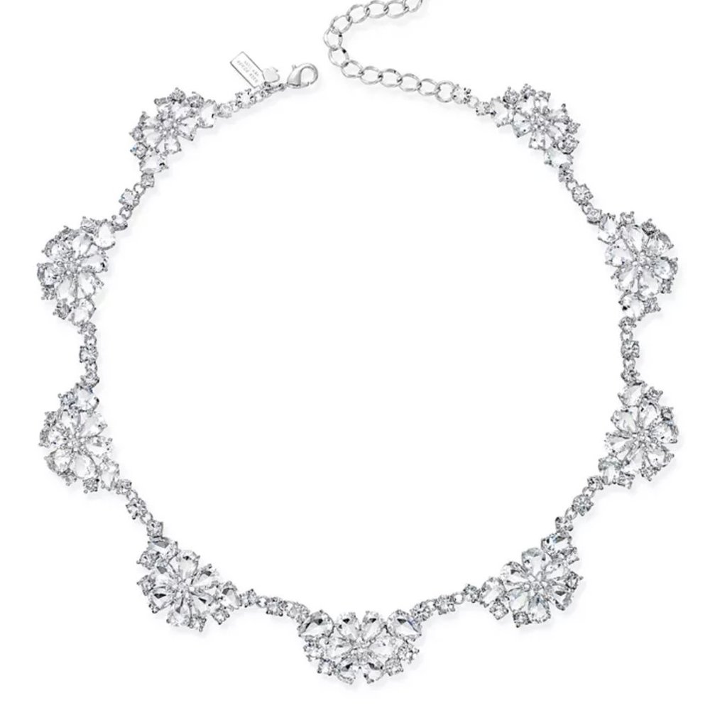 NWT Kate Spade Crystal Scalloped Collar Necklace